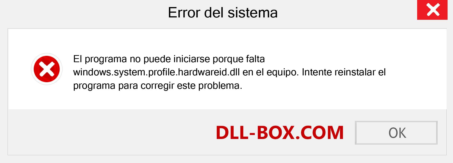 ¿Falta el archivo windows.system.profile.hardwareid.dll ?. Descargar para Windows 7, 8, 10 - Corregir windows.system.profile.hardwareid dll Missing Error en Windows, fotos, imágenes